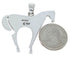 Sterling Silver Multicolor Horse Jewelry Pendant YS70209